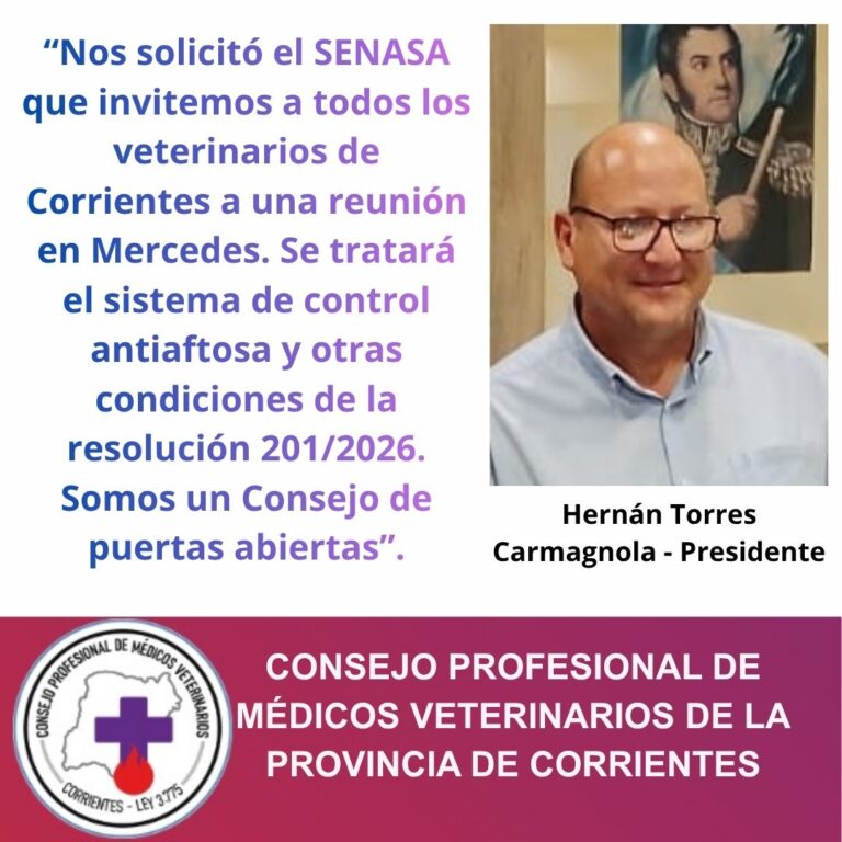 Hernán Torres Carmagnola - Presidente de Veterinarios